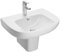 JACOB DELAFON Lavabo en céramique pour salle de bain Dimensions 56 x 45 cm Nettoyage facile Confort d'utilisation Couleur blanc ODEON UP E4737-00