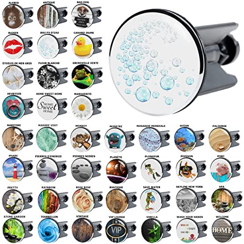 Sanilo Bonde de lavabo, Grande sélection de Bouchons de lavabo, Haute qualité (Bulles d´Eau)