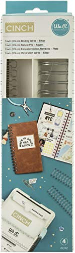 We R Memory Keepers 660389 Cinch Wires 1' 4/Pkg-Silver, Silber, 100 Pack