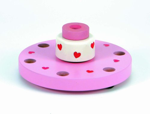 Niermann Standby 9019 - Happy-Spieluhr Maxi, D=17 cm, Happy Birthday Melodie, Spieluhr zum aufziehen, ohne Deko, kombinierbar mit allen Niermann Standby Ergänzungssets, rosa