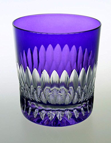 JUL Set 6 farbige Whiskygläser aus Bleikristall 280 ml Whiskeygläser