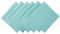 DII Solides Servietten-Set Kollektion:, Baumwolle, Aqua, 20 x 20 (Set of 6), 6