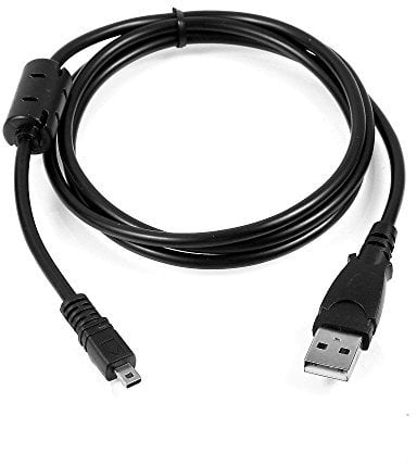 Olympus T-100 Camera USB Cable, 5 FT Extra Long 2-in-1 USB PC Battery Power Charger Camera Data Cable Cord for Olympus T-100 T100 Digital Cameras