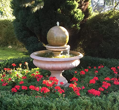 STONE HAMPSHIRE BALL WATER FOUNTAIN FEATURE GARDEN ORNAMENT