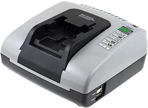 Chargeur de batterie Powery avec port USB pour Black & Decker coupe bordure sans fil GTC610L