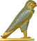 Akachafactory Aufkleber, Motiv: Ägypten, antik, Ägypten, Horus, goldfarben