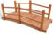 vidaXL Gartenbrücke Holzbrücke Teichbrücke Gartendeko Holzsteg 140x60x56cm