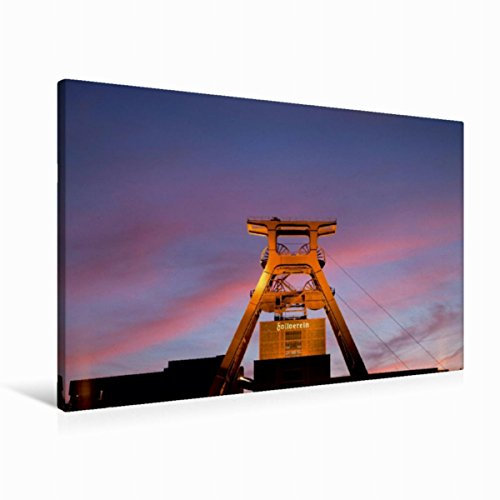 Premium Textil-Leinwand 90 x 60 cm Quer-Format Zeche Zollverein Essen | Wandbild, HD-Bild auf Keilrahmen, Fertigbild auf hochwertigem Vlies, Leinwanddruck von Peter Schickert