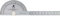 シンワ測定 3-D-Edelstahl Winkelmesser mit runder Kopf