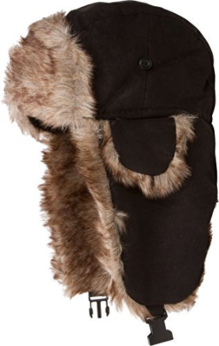 Sakkas 20C Morgan Unisex-Pelz-Trooper-Hut - Schwarz