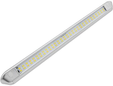 Dream lighting Vorzeltleuchte LED 12v Außenlampe für Wohnwagen Wohnmobil Camper 55CM 800LM Markisen Beleuchtung 6000K Kaltweiß IP66 Wasserdicht Silber Aluminium Gehäuse