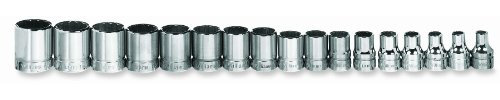 Williams msb-17rc 17 3/8-Antrieb metrisch Tief 12 Point Socket Set