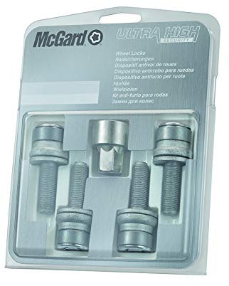 Mc Gard 26.002 SL Kit Boulon de Protection des Roues avec Bague Collectrice, Chrome, Argent