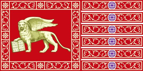 Flagge Provinz Venedig | 17x34cm für Diplomat-Flags Autofahnen