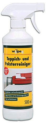 WILPEG Teppichreiniger & Polsterreiniger - Teppichpflege in Profi Qualität - Teppich & Polster Reinigungsmittel 500ml