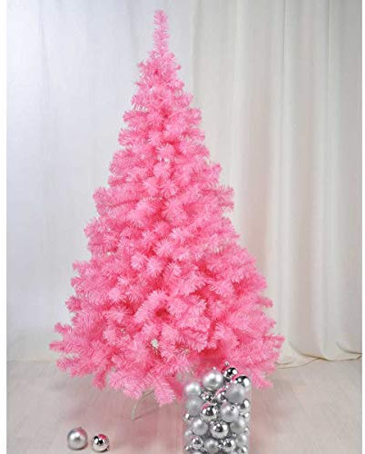 Unbekannt Christbaum IN PINK ROSA Weihnachtsbaum Tannenbaum Kunststoff 180 cm HOCH MIT STÄNDER