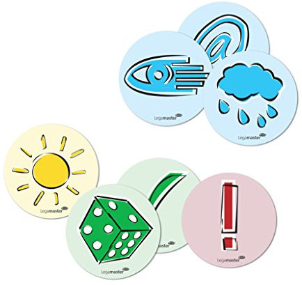 Legamaster Moderationskarte Emoticon 95 mm, sortierte Symbole, 250 St.