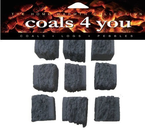 The Stove Wizard 10 Large Square Ceramic Gas Fire Coals, Premium Replacements, Suitable for Gas, Bio Ethanol, LPG and Electric Fires, Approx Size 50mm Each