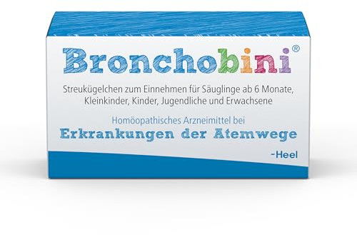 Bronchobini von Heel - Natürliche Unterstützung bei Erkältungshusten für Babys, Kinder und Erwachsene | Vegan, laktose- und glutenfrei - 2g Streukügelchen