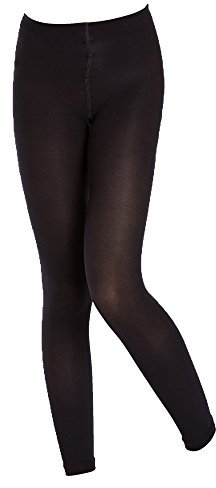 Silky Collants de danse sans pieds pour adulte Femme, Fille, noir, âge 9-11