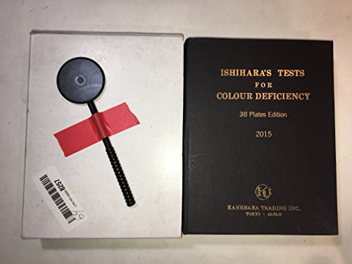 Ishihara's Buch für Farbmangel Neueste Edition 38 Platten mit Bedienungsanleitung