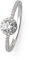 XENOX XS7366-54 Damen Ring Silver Circle Sterling-Silber 925 Silber Weiß Zirkonia 17,2 mm Größe 54