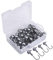 Goture 50 Stück Angelhaken Set 5g, Jighaken mit Round Jighead für Gummifische zum Raubfishangeln, Bleikopf Haken, Jighaken Angelhaken, Angelhakenset Jigköpfe, Scharfen Jighaken Set für Gummifische