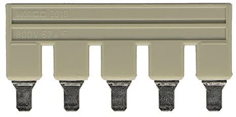 WAGO 2010 – 405 Jumper Bar Accessories for Table Electric – Electrical Box Accessory (47.6 mm, 23 mm, 4.1 mm, 57 A)