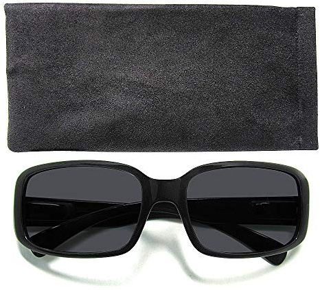 Dapo Hochwertige Uni-Sex Sonnenbrille UV400-Schutz mit Zertifikat, Etui im passenden Design, Urlaubs-Arbeits-Sonnen-Schutz-Brille