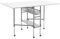Sew Ready Hobby- und Schneidetisch – 149,2 x 92,7 cm (B x T), weißer Kunst- und Basteltisch mit 2 Netz-Schubladen, Silber/Weiß