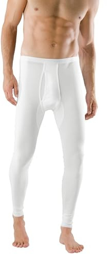 Schiesser Herren Lange Unterhose Doppelripp weiche 100% Baumwolle kochfest