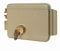 Yale Serratura elettrica da applicare con mandate per cancelli Y68080702 mano sinistra, acciaio verniciato, basso voltaggio, entrata 70 mm