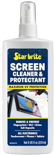 STAR BRITE Screen Cleaner & Protectant; Clean & Protect Phones, Tablets, Sunglasses, Helmet Visors, Touchscreens & More. Shed Fingerprints, Grime, Salt Water & Increase Rain Visibility (088308)