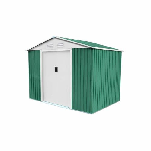 Gardiun Abri de Jardin en Métal Cambridge 4,72 m² 181x261x198 cm Ext. Acier Galvanisé Vert