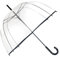 SMATI Parapluie Long Transparent – Forme Cloche, Classique et Basic, Ouverture Automatique, Diamètre=85cm, Parapluie Femme, Couleur liseré Noir Taille Unique