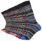 FM London Homme Chaussettes Intelligentes Fm London (Lot de 12) Chaussettes de mollet à motifs respirantes, Multicolore (rayé), 39-46