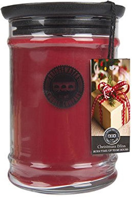 Bridgewater Duftkerze im Glas, Duft Christmas Bliss, 227 g, Rot