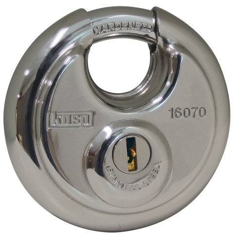 KASP Disc-Vorhängeschloss, 70 mm, runder Körper, gleichschließend K16070A3 gleichschließend