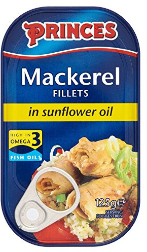 Princes Mackerel Fillet In Sunflower Oil ( 125g x 10 x 1 )