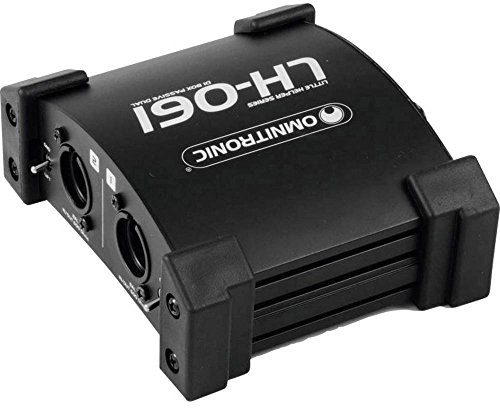 OMNITRONIC LH-061 PRO Duale DI-Box passiv | Passive 2-Kanal-DI-Box/Splitter, Schwarz