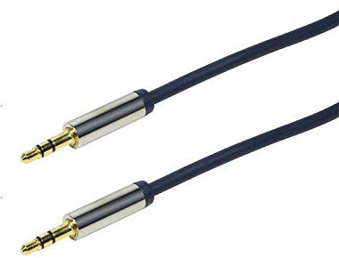 LogiLink Cable De Audio 2X 3,5Mm Macho, Estéreo, 5,00M, Azul