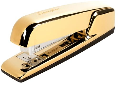 Swingline Heftgerät, 30 Blatt Kapazität, 747 Business Hefter, staufrei, Metall, Gold-Chrom (74721)