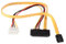 POPPSTAR Cavo doppio Sata 3 HDD SSD, Cavi dati e cavi di alimentazione, fino a 6 GB/s, lunghezza: 0,5 m