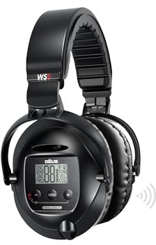 XP METAL DETECTORS WS5 Kabellose Kopfhörer für Deus, spritzwassergeschützt und komfortabel über die Ohren passend. Direkt steuerbar für X35- und HF-Spulen. (WS5)