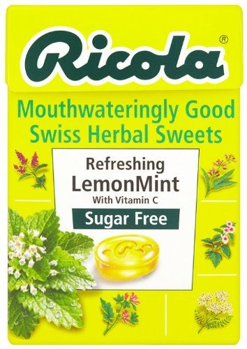 Ricola Lemon Mint Sugar Free Box 45g (Pack of 3)