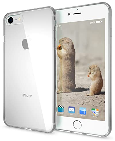 NALIA Handyhülle für iPhone SE 2022 / SE 2020/8/7 Hülle, Transparent | Display- und Kameraschutz, Idealer Schutz