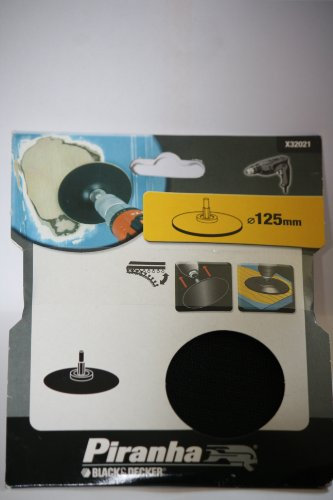 Black+Decker X32021-XJ - Plato soporte para taladros. ø 125 mm. Autoadherente.