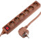 Cablematic BeMatik - Steckdosenleiste 6 Fach 16A 250V Holz mit 1.5m elektrische drähte