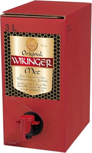 Original Wikinger Met | 1x3 L | Bag in Box | Met Honigwein aus dem Ursprungsland der Wikinger in Norddeutschland | Fruchtig-aromatischer Met | 11 % Vol. Honigmet