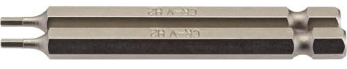 Draper 64318 2mm 1/4 Hex Hexagonal Insert Bit 75mm Long (2 Piece)